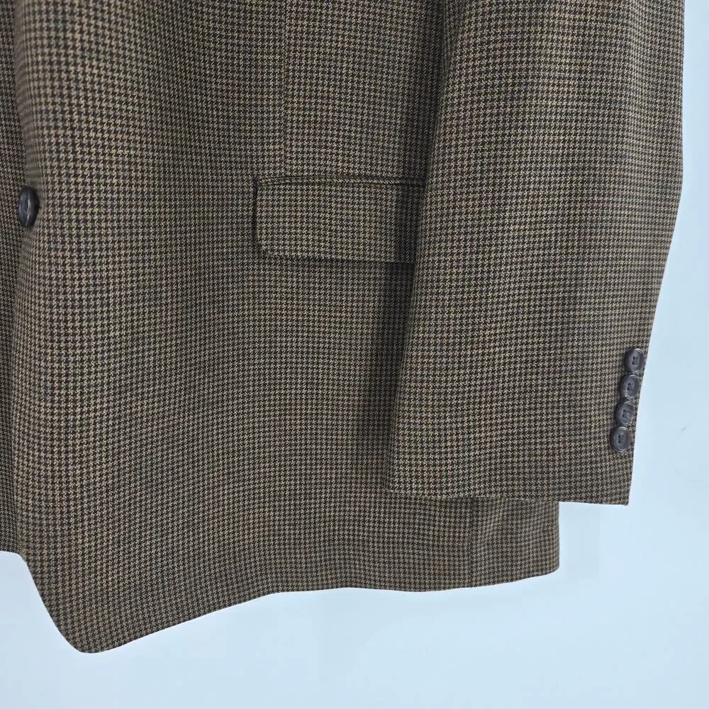 Lauren Ralph Lauren Mens Vtg 90s Y2K Classic Preppy Tweed Sport Coat Blazer 50L